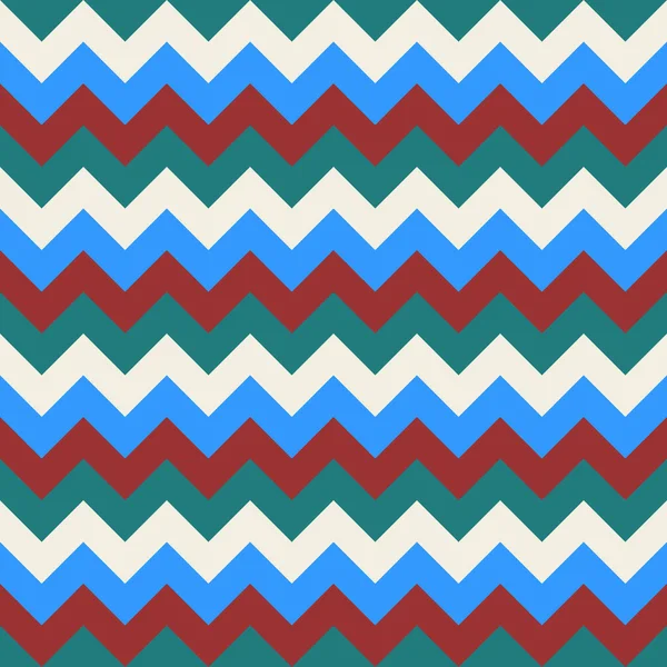 シェブロン パターン シームレスなベクトル矢印の幾何学的なデザインのカラフルな白の濃い赤の空色ターコイズ青緑 — ストックベクタ