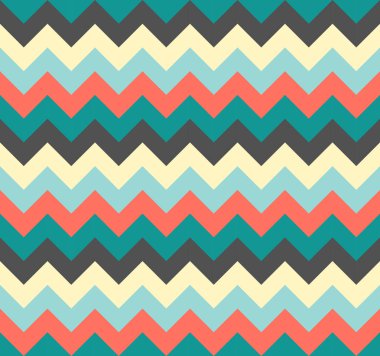 Chevron desen sorunsuz vektör okları geometrik Tasarım renkli gri bej aqua mavi pembe mercan