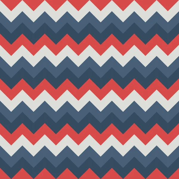 シェブロン パターン シームレスなベクトル矢印の幾何学的なデザインのカラフルなパステル ホワイト レッド ブルー ブラック — ストックベクタ