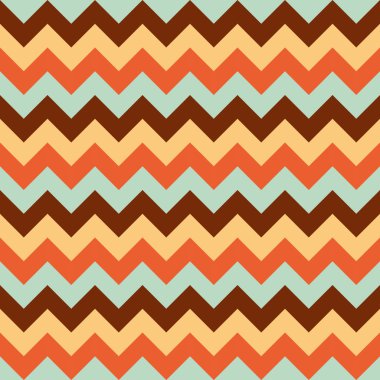 Chevron desen sorunsuz vektör okları geometrik Tasarım renkli aqua mavi sarı turuncu mercan pembe kahverengi