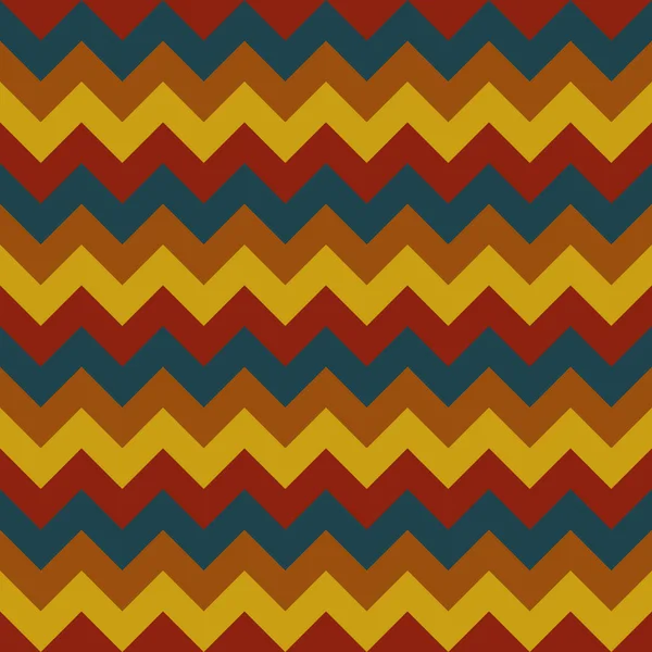 Chevron patroon naadloze vector pijlen geometrische ontwerpen kleurrijke donker blauw bruin geel rood — Stockvector