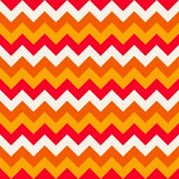 쉐 브 론 패턴 원활한 벡터 화살표 기하학적 디자인 화려한 백색 주황색 빨간 황색 — 스톡 벡터