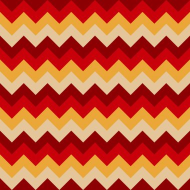 Renkli koyu kırmızı sarı beyaz kırmızı Chevron desen sorunsuz vektör okları geometrik tasarım