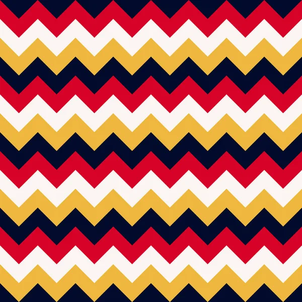 Chevron patroon naadloze vector pijlen geometrische ontwerpen kleurrijke zwart geel rood wit — Stockvector