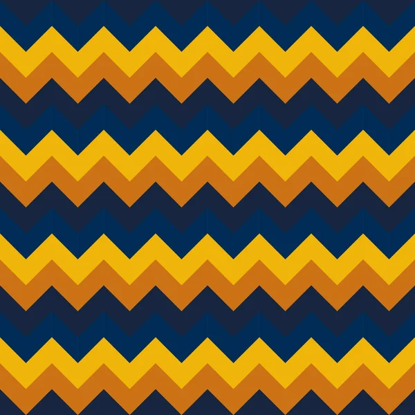 Chevron patroon naadloze vector pijlen geometrische ontwerpen kleurrijke gele mosterd Marine blauw donker blauw — Stockvector