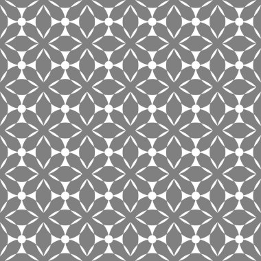 Kesintisiz geometrik desen vektör arka plan tasarım sanat etnik süsler ve şekilleri gri ve beyaz
