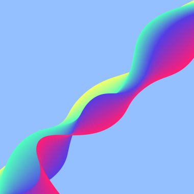 Dalgalar dalgalı gökkuşağı gibi renkli çizgiler yapılmış model arka plan soyut tasarım modern sanat vektör