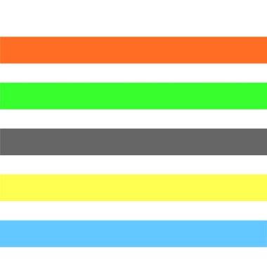 Sorunsuz soyut geometrik çizgili desen renkli pastel yatay çizgiler turuncu yeşil gri sarı aqua mavi artalanla vektör