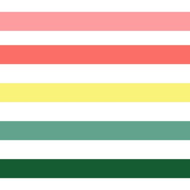 Sorunsuz soyut geometrik çizgili desen arka plan beyaz renkli pastel yatay çizgiler pembe mercan sarı yeşil turkuaz deniz mavisi ile vektör