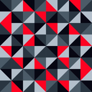 Üçgenler kesintisiz geometrik desen vektör arka plan soyut modern çağdaş tasarım sanat gibi renkli mozaik ile donatılmış