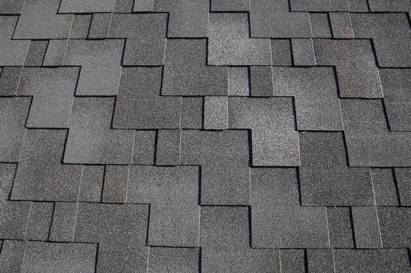 Close up view on Asphalt Roofing Shingles Background. Roof Shingles - Roofing. — Stock Photo, Image