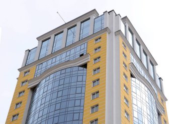 Kentsel ev veya bina, cephe desen. Akıllı daire. Apartment building.