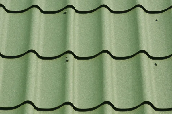 Metal Roof Construction. Metal Roofing. — Stock Photo, Image