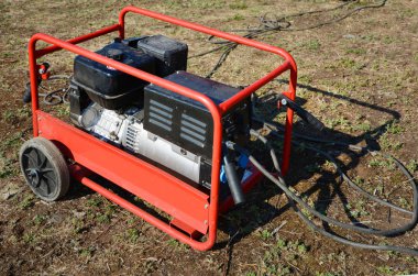 Elektrik dizel jeneratör. Dizel jeneratör acil elektrik güç için.