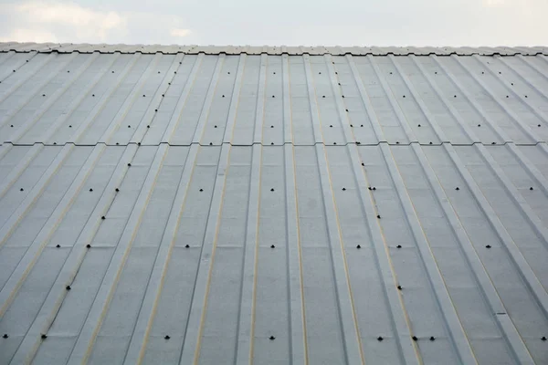 Metal sheet for industrial roofing building and wall construction — Stock Photo, Image