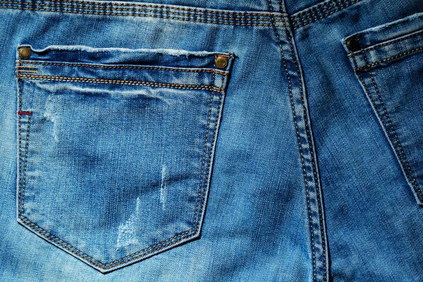 Jeans Background Denim Fashion Designed Pocket — Stock Photo, Image