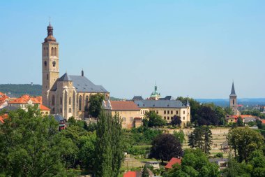 Kutna Hora, Çek Cumhuriyeti - 21 Temmuz, 2017: Görünüm St. James Kilisesi. Merkezi Bohemia. Çek Cumhuriyeti, Europe. 