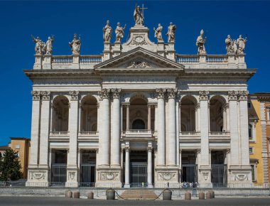 Roma, İtalya - 25 Haziran 2019: Laterano 'da Basilica di San Giovanni.