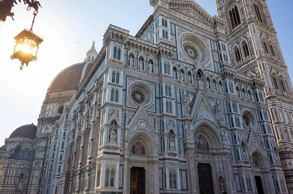 Firenze Italia Giugno 2019 Bellissime Statue Della Cattedrale Santa Maria — Foto Stock