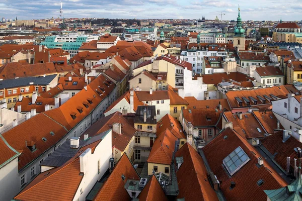 Luftaufnahme Von Prag Ist Die Hauptstadt Der Tschechischen Republik Europa — Stockfoto