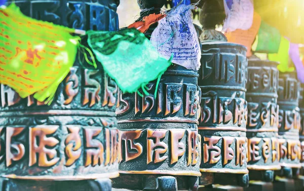 Closed Prayer Wheel Temple Kathmandu Nepal — Stock Photo, Image