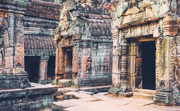 Temple Khmer Dans Complexe Temple Angkor Wat Cambodge Concept Voyage — Photo