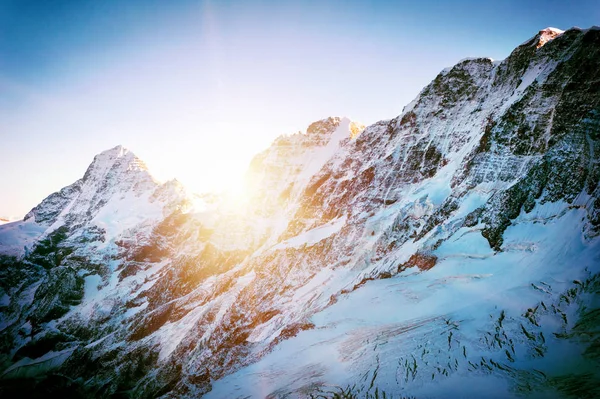 Szczyt Góry Everest Najwyższa Góra Świecie Park Narodowy Nepal — Zdjęcie stockowe