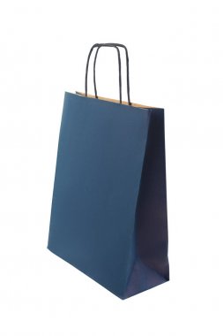 Ekolojik geri dönüşüm koyu mavi kağıt paket, paket, çanta