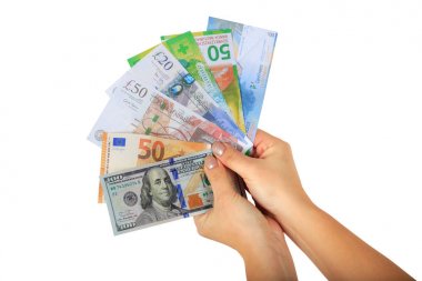 kadınların elleri para hayranı holding