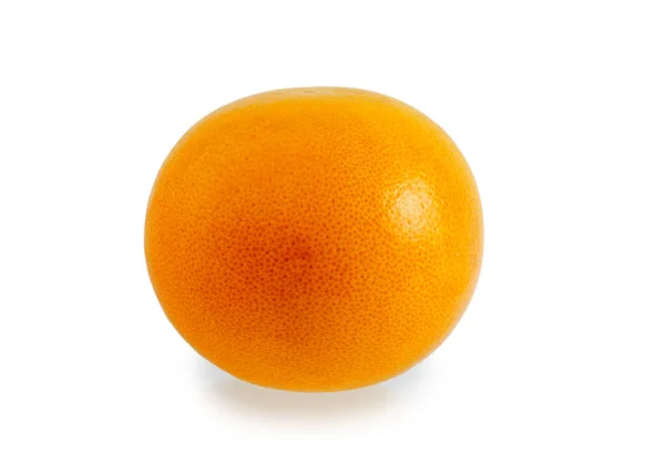 Één enkele rijpe heldere citrus sinaasappel- of grapefruitsap in de peel — Stockfoto