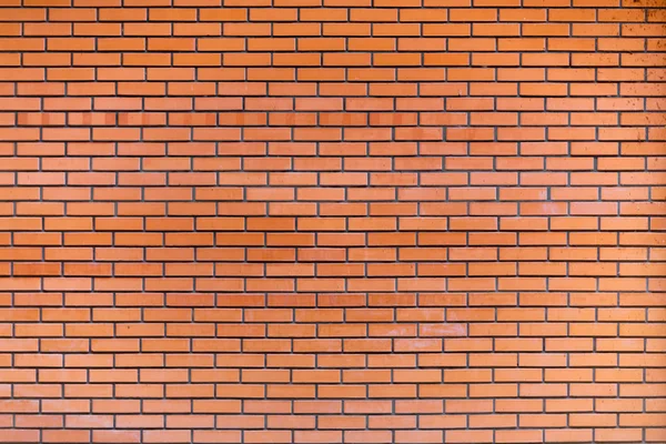 Ceglany mur wzór. pomarańczowy cegły ściany tło — Zdjęcie stockowe