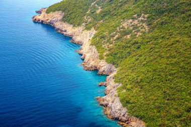 güzel manzara yukarıdan Cote d'Azur