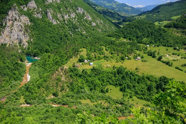 Montenegros gröna berg, vackra bergslandskap — Stockfoto