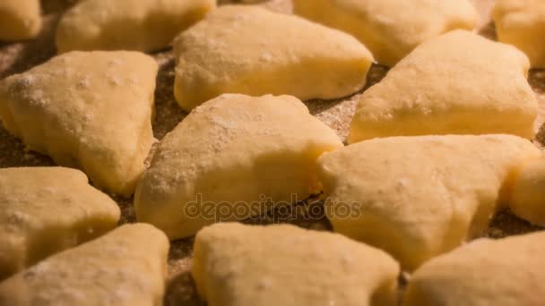 Time lapse baking cookies in the oven — Stock Video