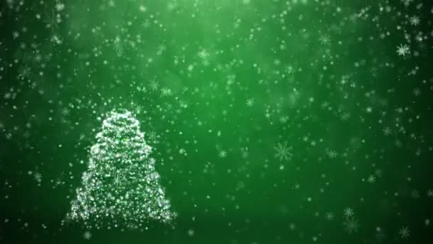 Copac de Anul Nou în creștere — Videoclip de stoc