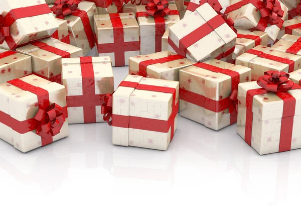 Scatole regalo di Natale — Foto Stock