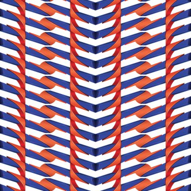 Kırmızı ve mavi çizgi plastik deseni.