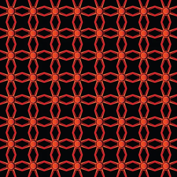 Векторна лінія і кутовий червоний колір металевий візерунок — стоковий вектор