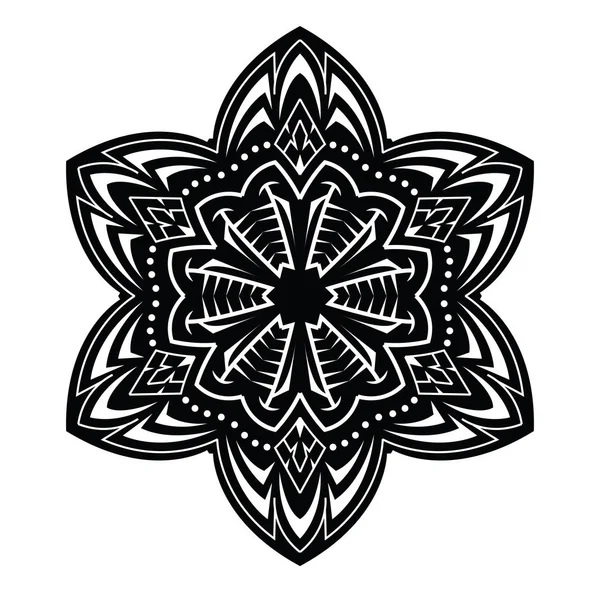 Soyut dövme mandala vektör çizim