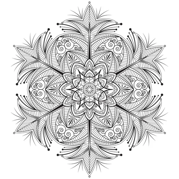 Illustration vectorielle abstraite Mandala fleur design . — Image vectorielle