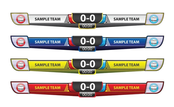 Sjabloon scorebord ontwerpelementen voor sport — Stockvector