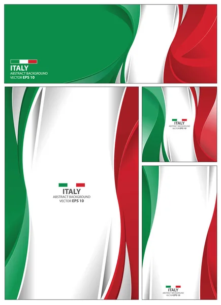 Resumo Itália Bandeira Fundo — Vetor de Stock