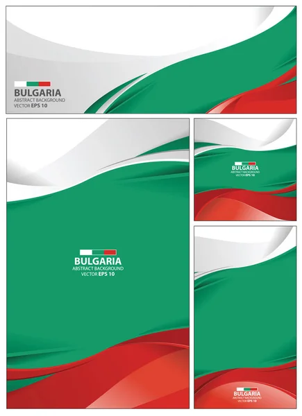 Resumo Bulgária Bandeira Fundo — Vetor de Stock