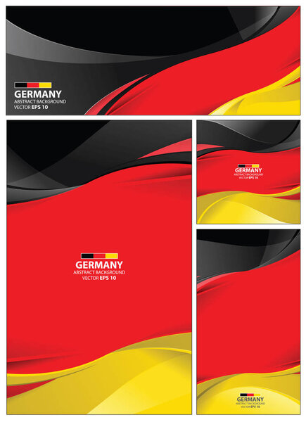 Abstract Germany Flag Background — Stock Vector