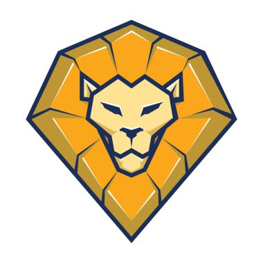 aslan başı logo vektörü