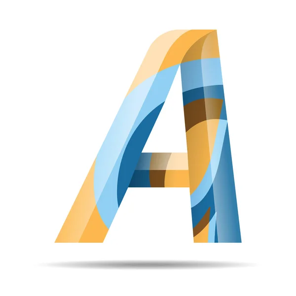 Ein Buchstabe buntes modernes Alphabet-Logo. — Stockvektor