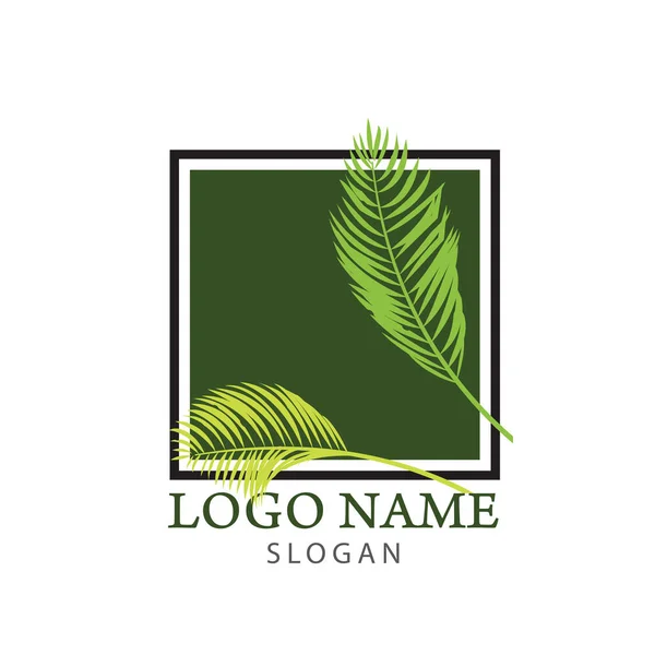 Palm tree logotyp — Stock vektor