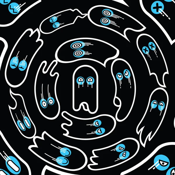 hayalet düz tasarım ince uçan Cadılar Bayramı çizgi