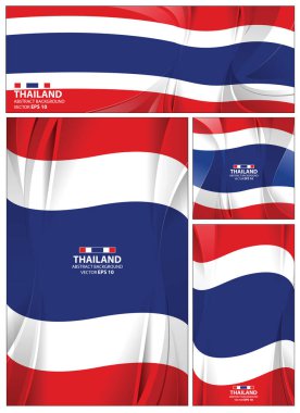 Soyut Tayland bayrağı arka plan