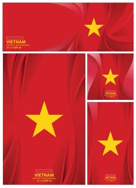 Soyut Vietnam bayrağı arka plan